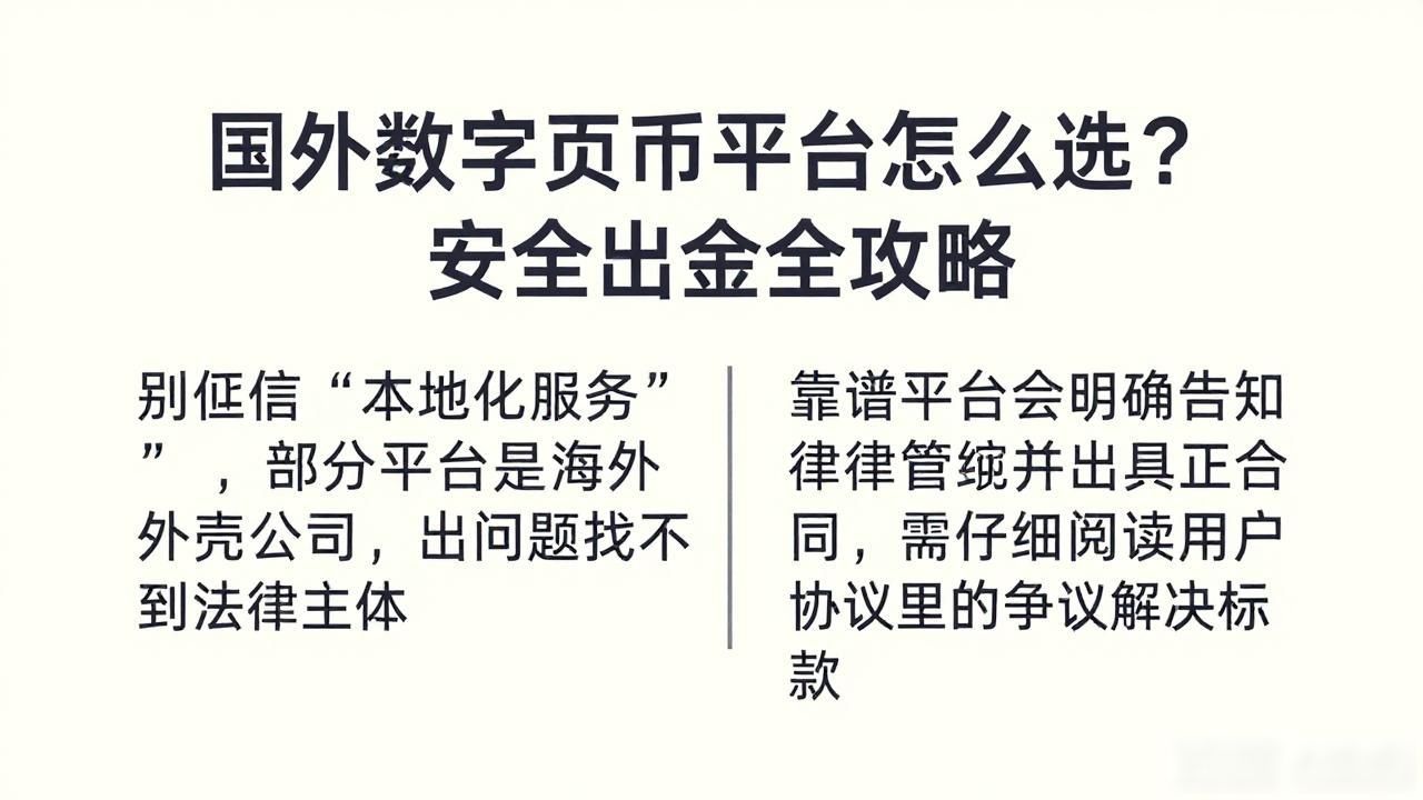 国外数字货币平台怎么选？安全出金全攻略