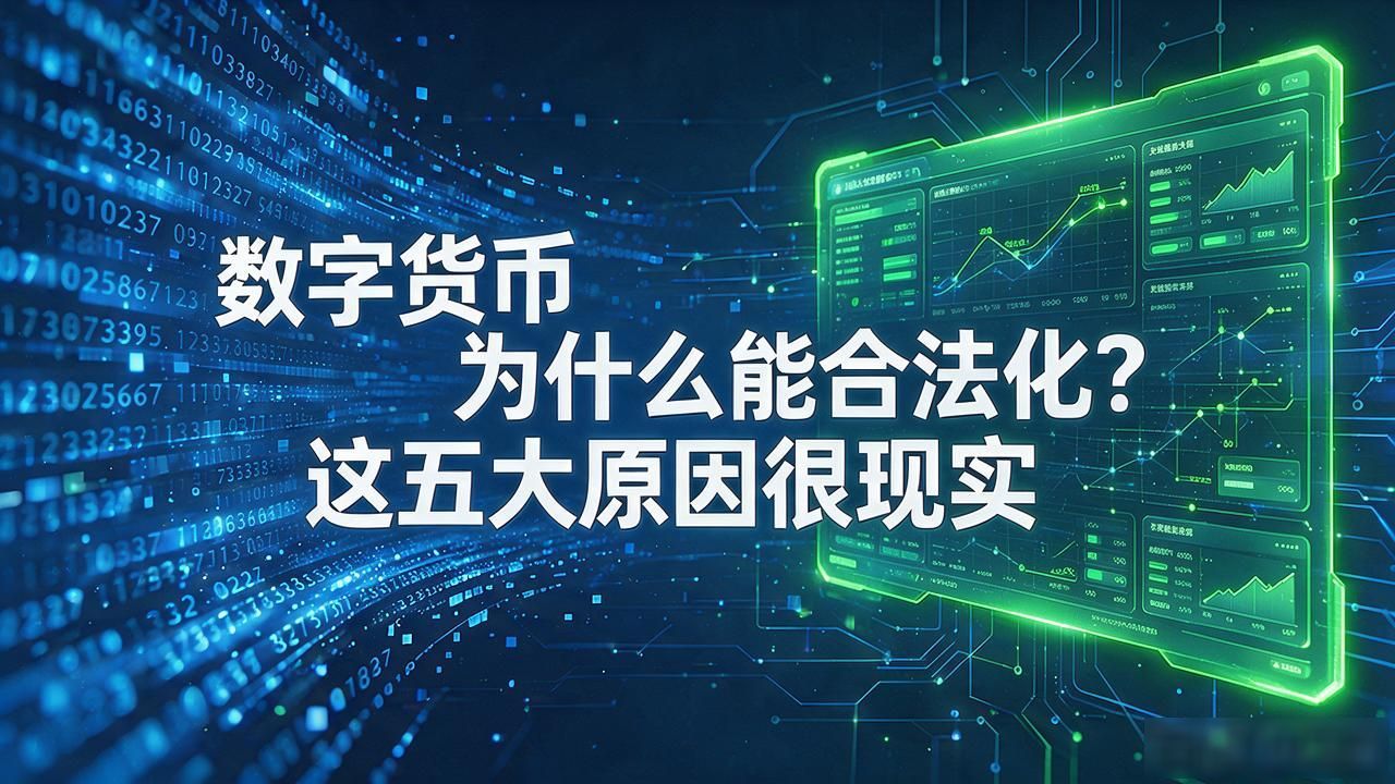 数字货币为什么能合法化？这五大原因很现实