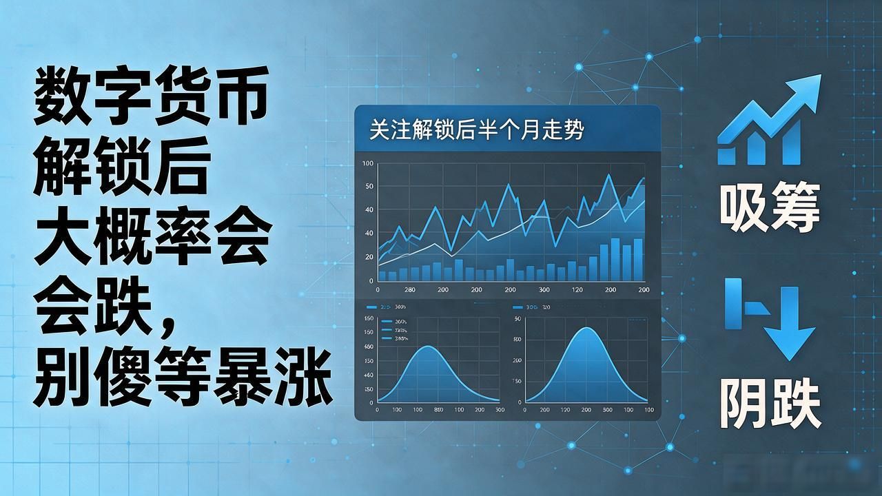 数字货币解锁后大概率会跌，别傻等暴涨