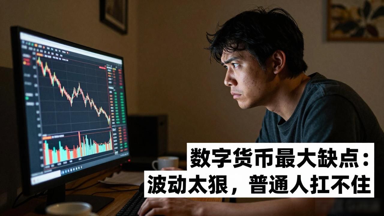 数字货币最大缺点：波动太狠普通人扛不住