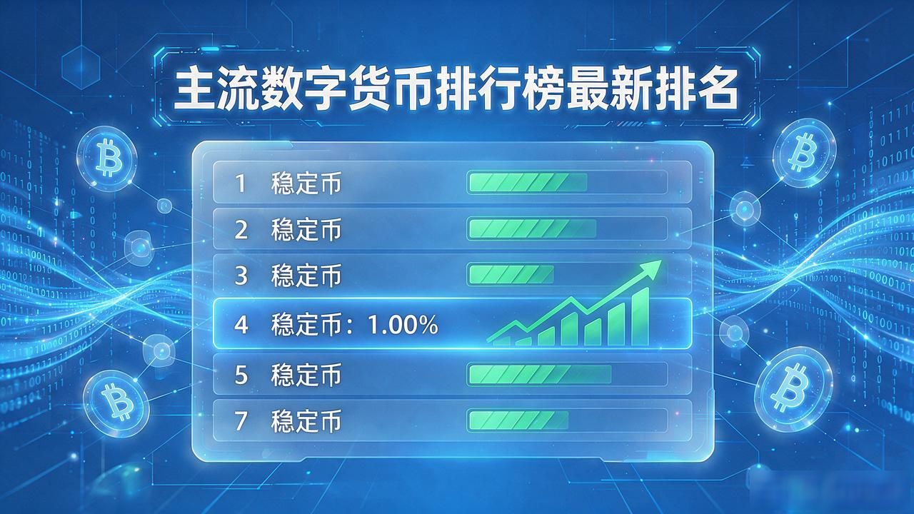 主流数字货币排行榜最新排名