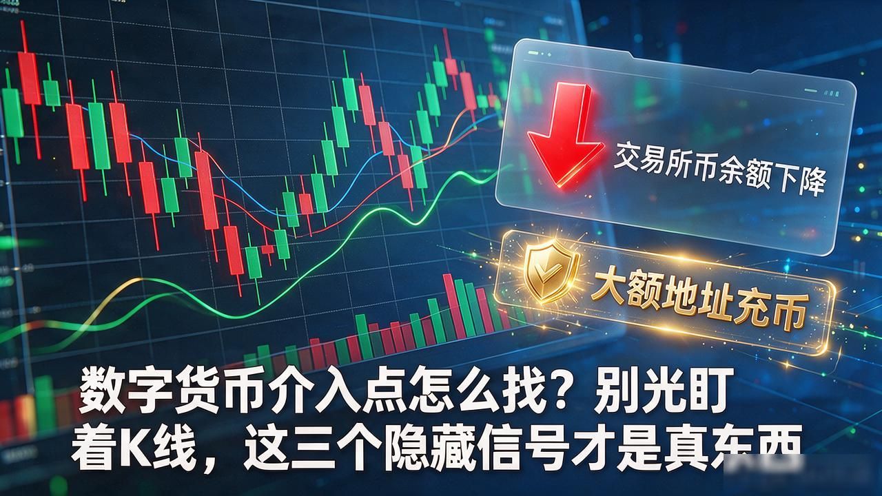 数字货币介入点怎么找？别光盯着K线，这三个隐藏信号才是真东西