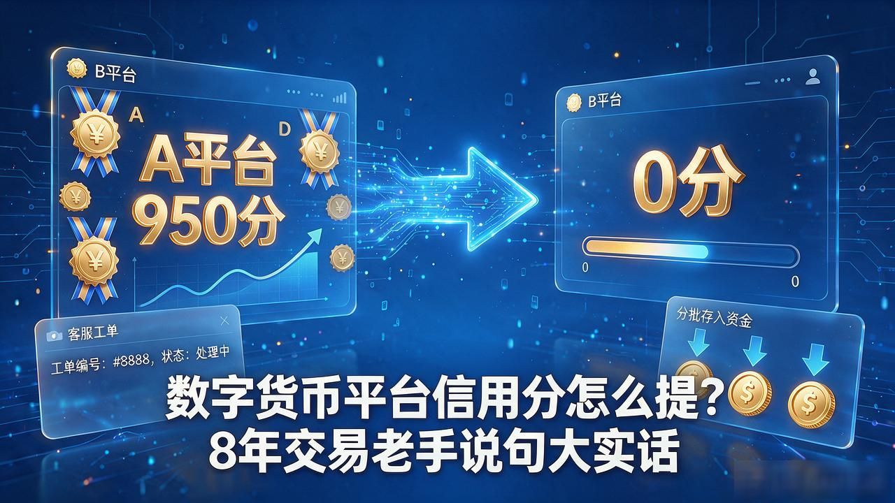 数字货币平台信用分怎么提？8年交易老手说句大实话