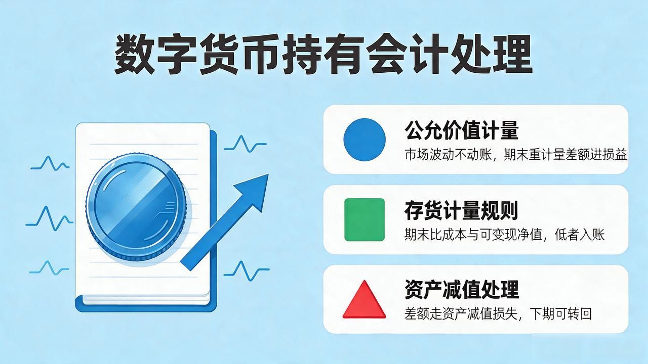 数字货币怎么做分录？会计实操中买入、持有、出售各步怎么记账