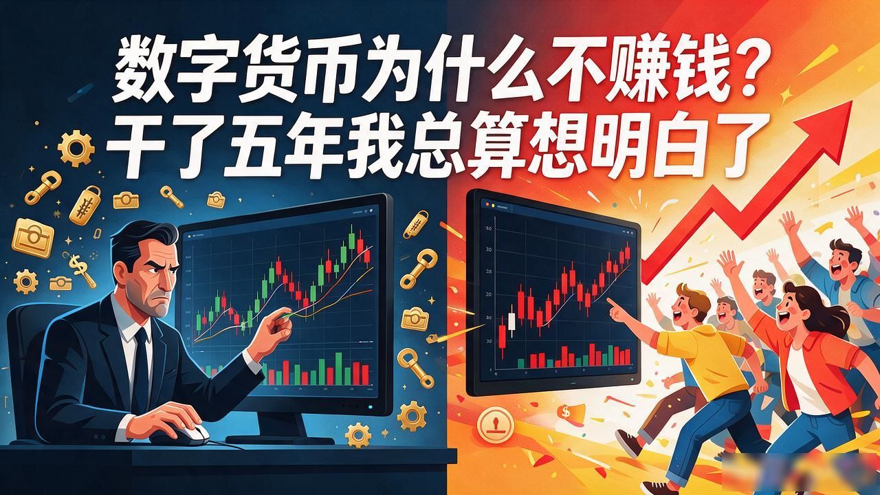 数字货币为什么不赚钱？干了五年我总算想明白了