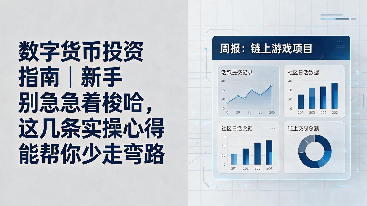 数字货币投资指南｜新手别急着梭哈，这几条实操心得能帮你少走弯路