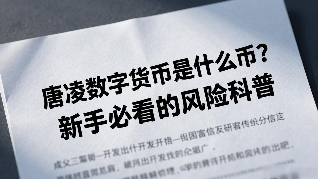 唐凌数字货币是什么币？新手必看的风险科普